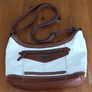Boc Born Concept Brown and White Shoulder Bag
